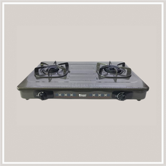 Bếp gas dương Rinnai RV-715Slim(G) 702mm 2 lò nấu, mặt thép phủ men ảnh 2