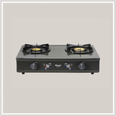 Bếp gas dương Rinnai RV-740A(GF) 702mm 2 lò nấu, mặt thép phủ men ảnh 2