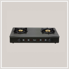 Bếp gas dương Rinnai RV-740A(GR) 702mm 2 lò nấu, mặt thép phủ men ảnh 2