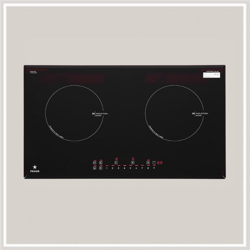 Bếp từ 2 vùng nấu Pramie PRTH-2201 / Kính Schott Ceran