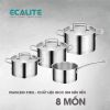  Bộ nồi Inox cao cấp 8 món Ecalite EKW-SA6057 