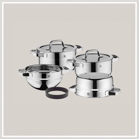 Bộ nồi xửng WMF 4 món Compact Cuisine Pot 07.9804.6380