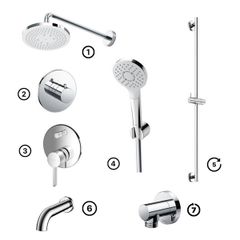 Bộ Sen Gắn Tường ToTo Loại Tròn TBW01003A