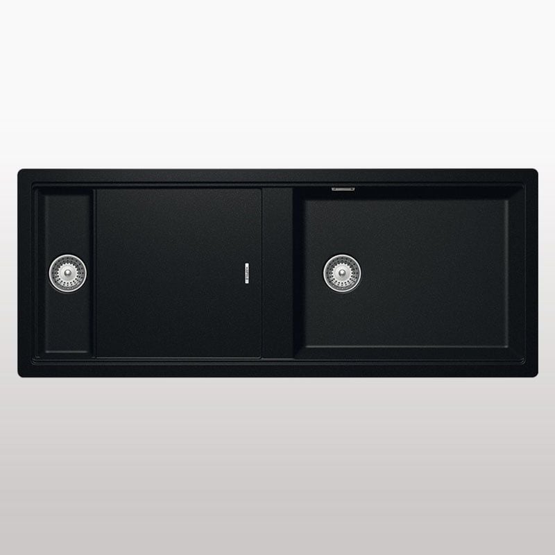 Chậu đá Hafele Workstation HS19-GKD2S120 / Màu đen, Mã số: 570.35.340