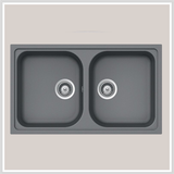 Chậu đá Hafele HS19-GEN2R90 Màu xám, Mã số: 570.35.580