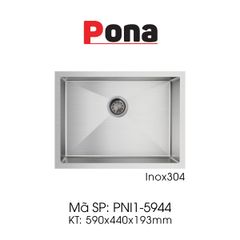Chậu Rửa Chén 1 Hố INOX304 Pona PNI1-5944 ảnh 1