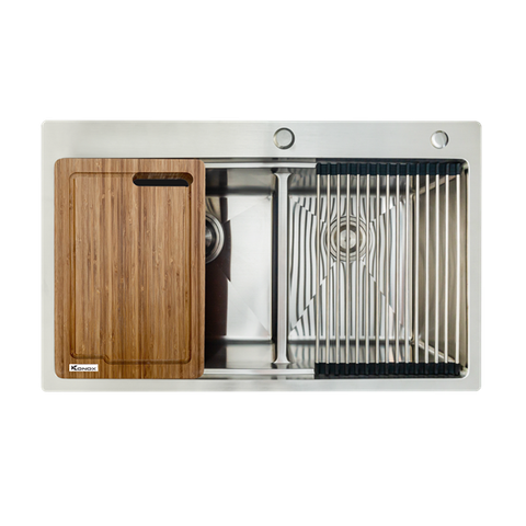 Chậu Rửa Chén 2 Hộc Topmount sink Konox KN8250TD