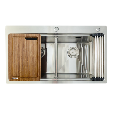 Chậu Rửa Chén 2 Hộc Topmount sink Konox KN8850TD
