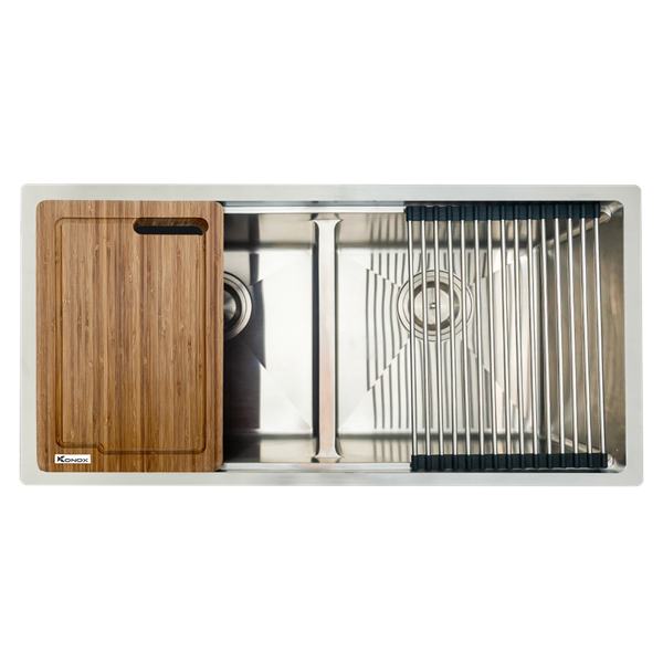 Chậu Rửa Chén 2 Hộc Undermount sink Konox KN8745DUB