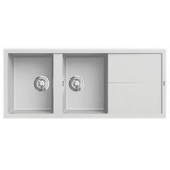 Chậu rửa chén đá Konox Livello 1160 White Silver
