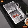  Chậu rửa chén Garis MS22.96 - Có máy rửa cốc 