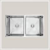 Chậu inox Hafele HS19-SSN2S90M / 2 Hộc bằng nhau, Mã số  567.23.050