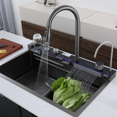 Chậu rửa chén thông minh Waterfall Ecalite ES-N2310WF-S ảnh 1