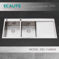 Chậu rửa chén Vision Manual Sink Ecalite ESD-11650HS ảnh 1