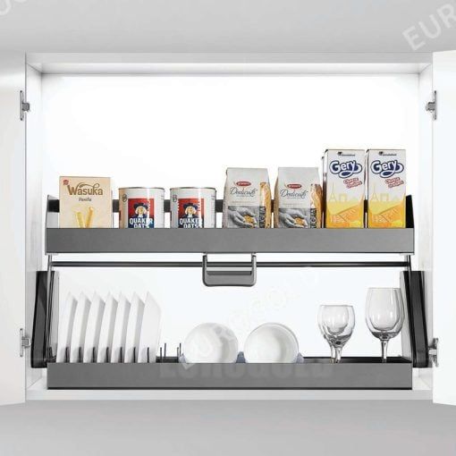  Giá bát đĩa nâng hạ nhôm cao cấp Eurogold EUM9160G 