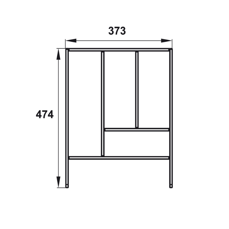 Khay Chia Ngăn Kéo Rộng 450mm Hafele 552.52.804