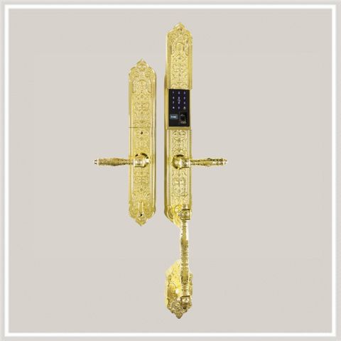 Khóa đại sảnh Demax SL886 Gold - APP WIFI - Mạ vàng 24K