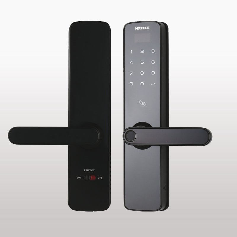 Khóa điện tử Hafele EL7100 cho cửa gỗ / Màu đen, Mã số 912.05.498 Khóa điện tử Hafele EL7100 cho cửa gỗ / Màu đen, Mã số 912.05.498