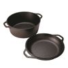  Lodge - Bộ Nồi Chảo Gang Tròn (26cm 4.73L) 