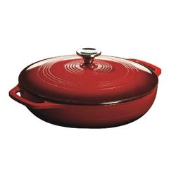 Lodge - Nồi Gang Phủ Men Màu Đỏ 3.71L
