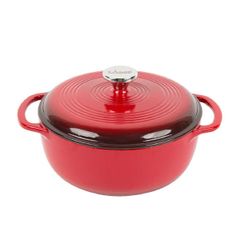 Lodge - Nồi Gang Phủ Men Màu Đỏ 4.35L