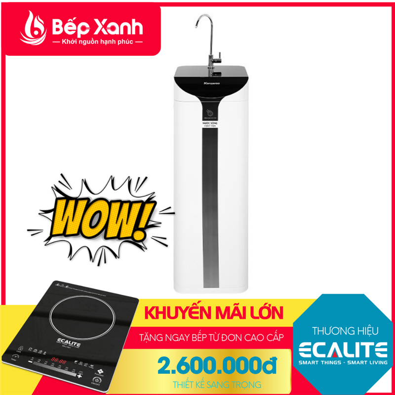 Máy Lọc Nước Hydrogen Ion Kiềm Kangaroo KG100ES1 / Tặng bếp từ 2.600.000đ 