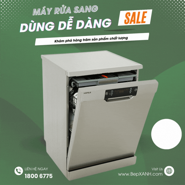 Máy Rửa Chén Độc Lập 15 Bộ Hafele HDW-F60C 533.23.200