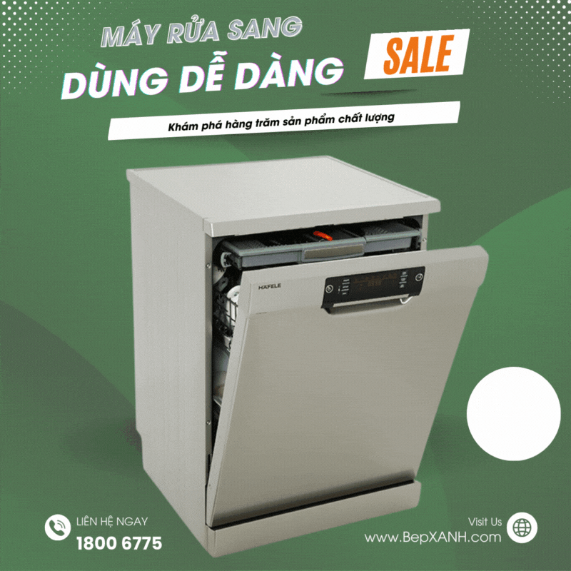  Máy Rửa Chén Độc Lập 15 Bộ Hafele HDW-F60C 533.23.200 