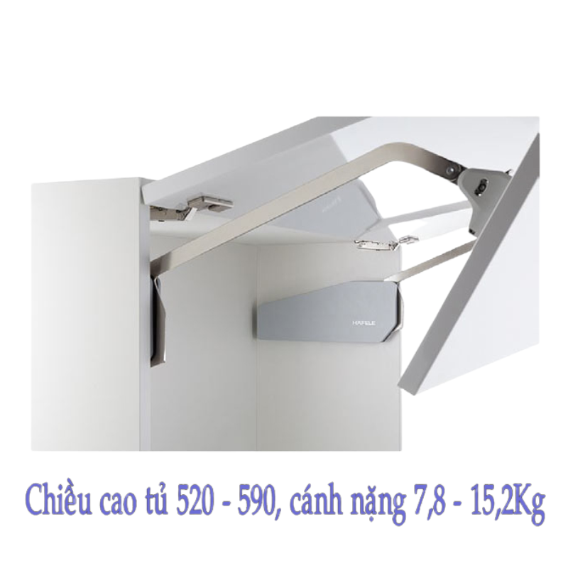 Tay Nâng Free Fold Short Nắp Xám Hafele 493.05.731