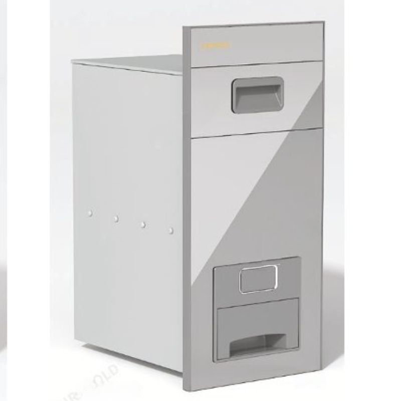  Thùng gạo nút ấn Eurogold CB300S - Mặt kính bạc 