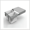 Thùng Rác 2 Ngăn Inox Higold- 306083 