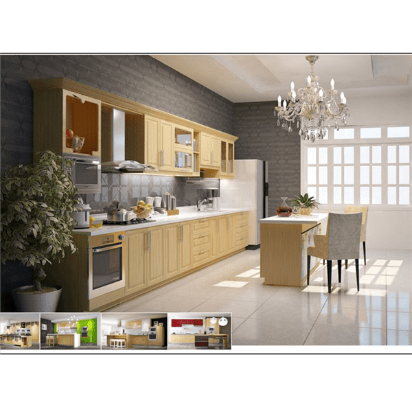 Tủ Bếp Xanh thiết kế dạng đảo số 4