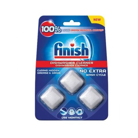 Viên vệ sinh máy rửa chén Finish - Vỉ 3 viên