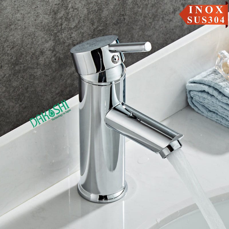 Vòi lavabo inox bóng Viglacera Dakoshi I202B