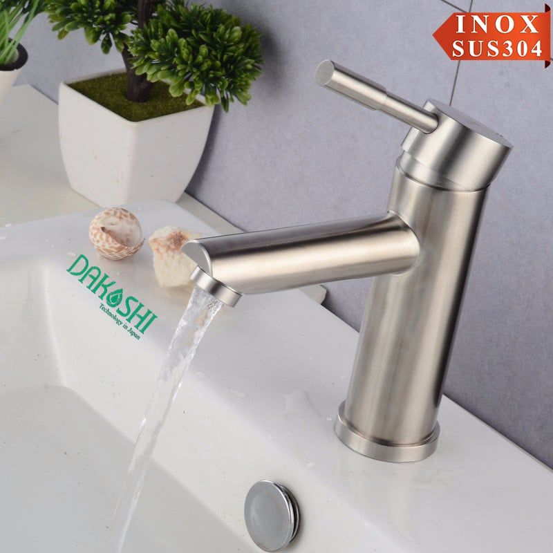 Vòi lavabo inox mờ Viglacera Dakoshi I202