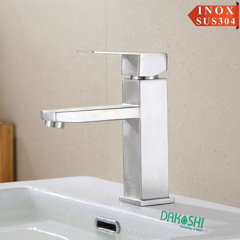 Vòi lavabo inox mờ Viglacera Dakoshi I203