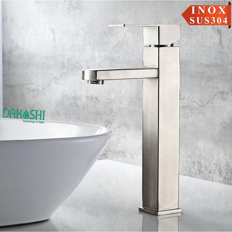 Vòi lavabo inox mờ Viglacera Dakoshi I208
