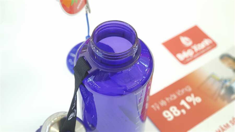 Bình đựng nước Kangen 1L màu tím – ảnh 8
