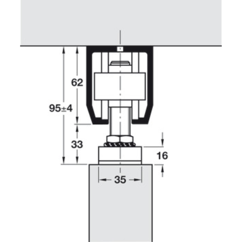 Bộ Các Thành Phần Hawa Junior 160/A Hafele 941.60.001 – ảnh 3