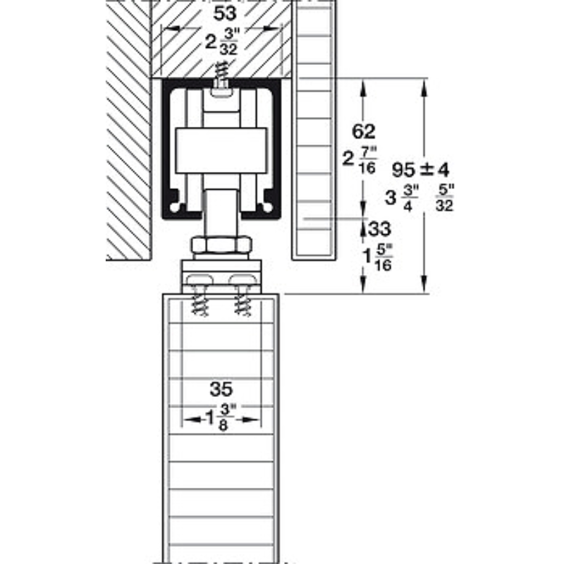 Bộ Các Thành Phần Hawa Junior 160/A Hafele 941.60.001 – ảnh 8