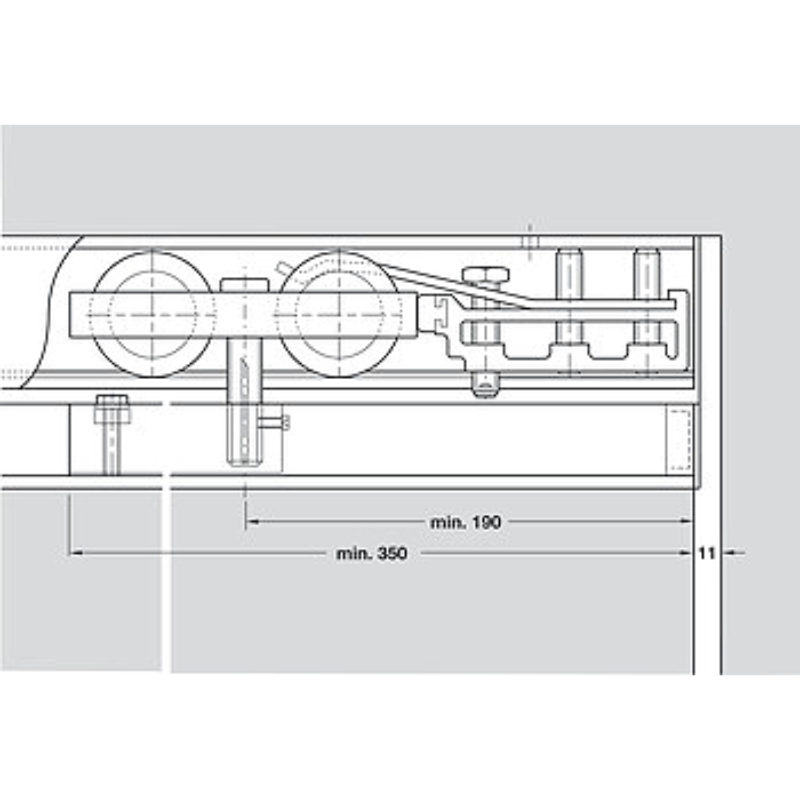 Bộ Các Thành Phần Hawa Junior 160/B Hafele 941.60.002 – ảnh 3