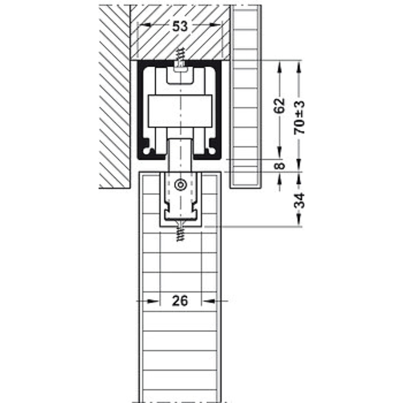 Bộ Các Thành Phần Hawa Junior 160/B Hafele 941.60.002 – ảnh 6