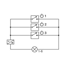 Bộ chia Hafele 833.95.829 - 3 công tắc ảnh 2