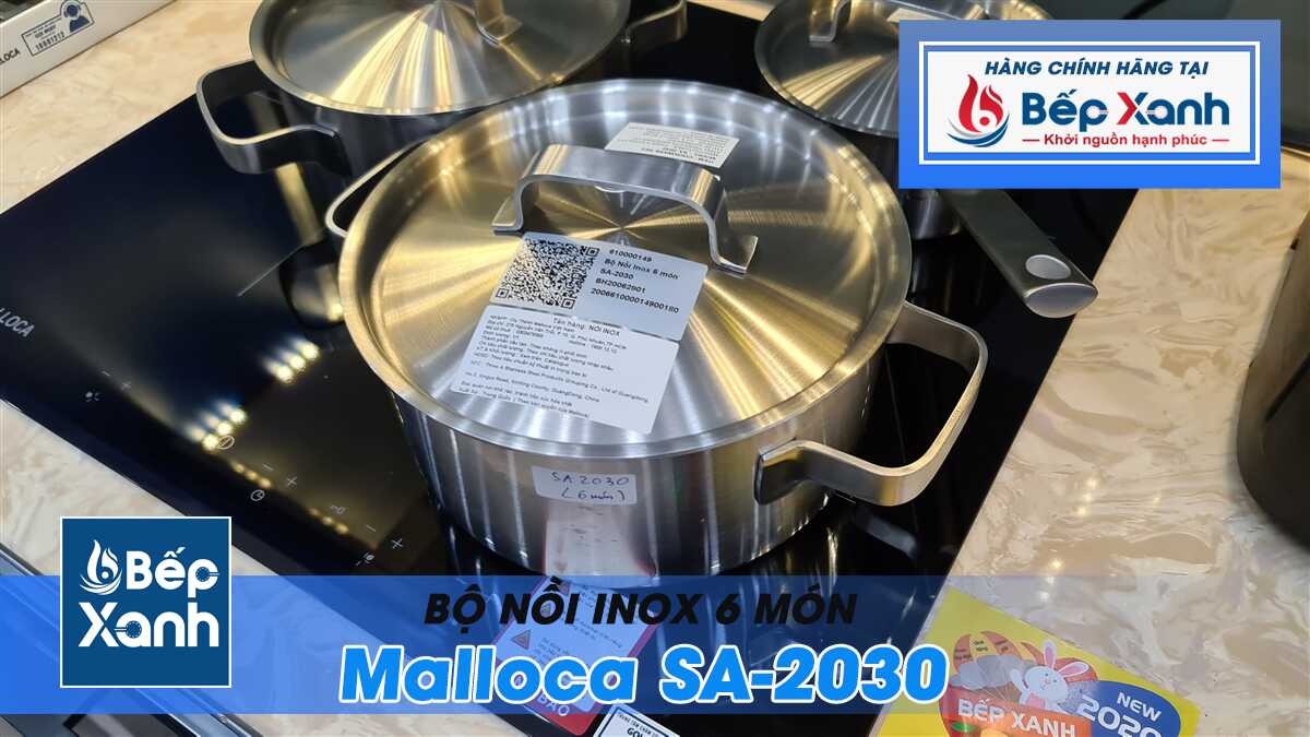 Bộ nồi inox 6 món Malloca SA-2030 – ảnh 7