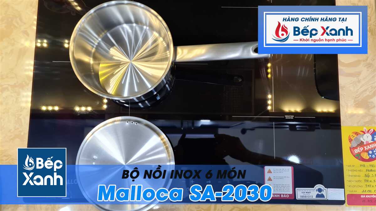 Bộ nồi inox 6 món Malloca SA-2030 – ảnh 8