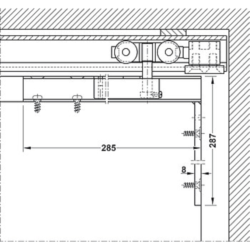 Bộ Các Thành Phần Hawa Super 500/B Hafele 942.41.000 – ảnh 2