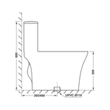 Bồn Cầu 1 Khối Sapporo Hafele 588.79.406