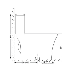 Bồn Cầu 1 Khối Sapporo Hafele 588.79.406 ảnh 5