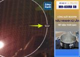 Bếp điện từ 3 vùng nấu Malloca MH 03IRB SB / Bếp 2 từ 1 điện, kính Eurokera chấm bi