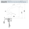  Vòi rửa chén nóng lạnh Kitchen Mixer Ecalite EF-H013C 